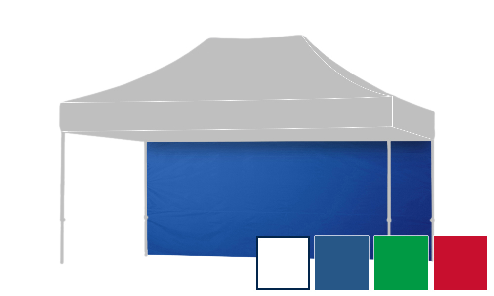 テント横幕（サイドシート）4.5ｍ 標準色（白/青/緑/赤） | オリジナル